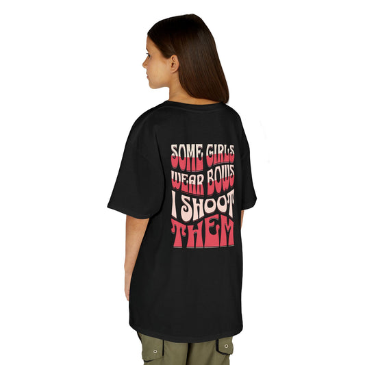 Some Girls Wear Bows - Kids Oversized Tee