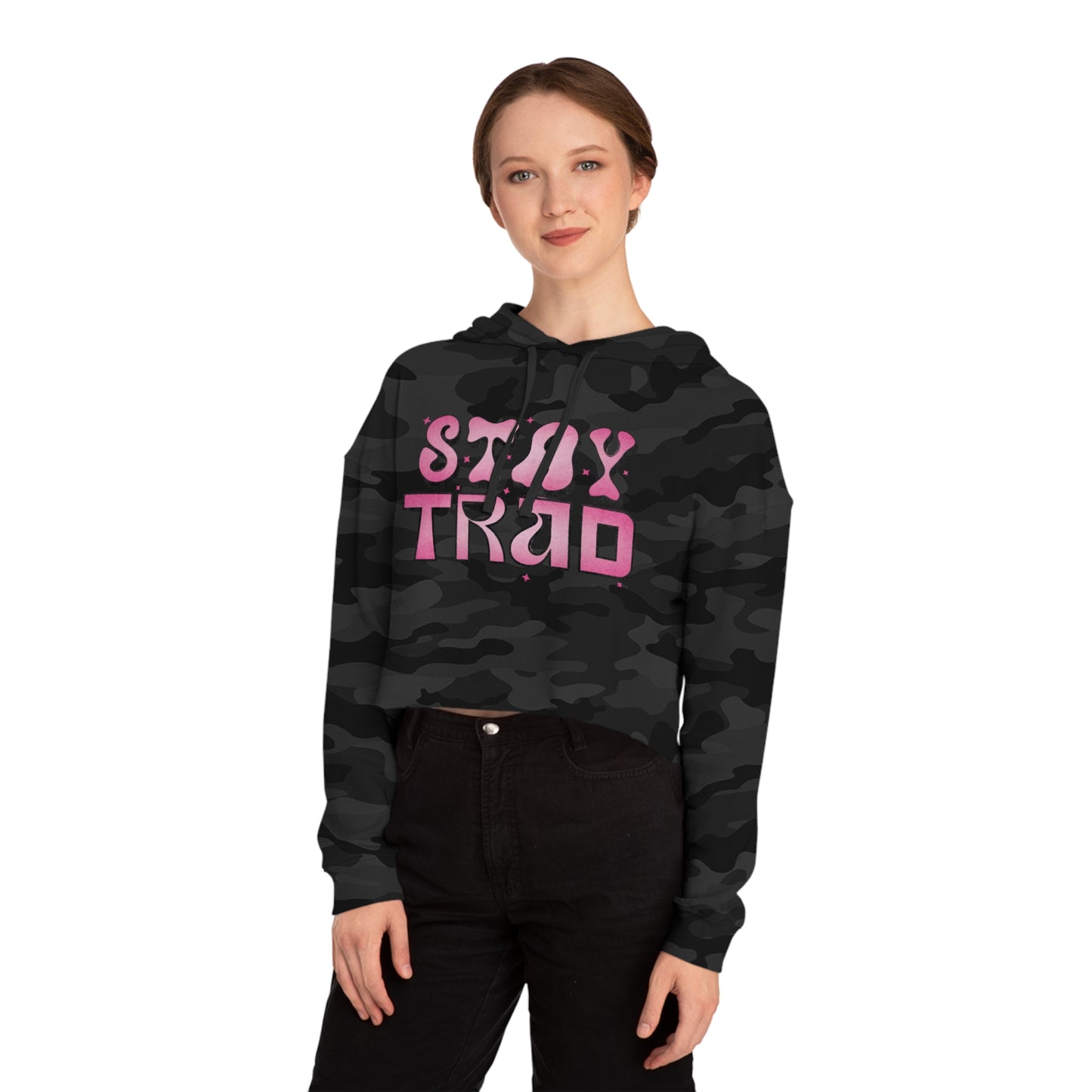 Stay Trad - Cropped Hoodie